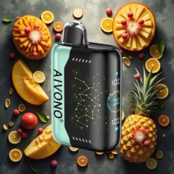 Aivono AIM BOOM 25000 Puffs Engangsvaper Sur Mango Ananas med 28ml E-Liquid og 650mAh Batteri