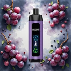 Aivono AIM FATPRO 22000 Puffs 28ml E-væske Drue Mynte 0,6 ohm Mesh Coil