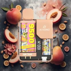 Aivono AIM-TANK 9500 Puffs Fersken-Pære 18ml 650mAh