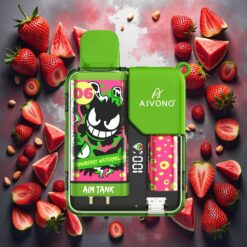 Aivono AIM-TANK 9500 Puffs Jordbær-Vannmelon 18ml/650mAh