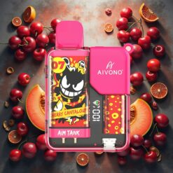 Aivono AIM-TANK 9500 Puffs Kirsebær Cantaloupe 18ml 650mAh