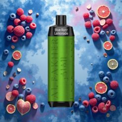 Al Fakher Crown Bar 8000 Crystal Disposable Vape Blå Bringebær Sitronade – 18ml e-Liquid, 8000 Puffs