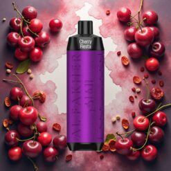 Al Fakher Crown Bar 8000 Crystal Disposable Vape Kirsebær Fiesta – 18ml e-Liquid, 8000 Puffs