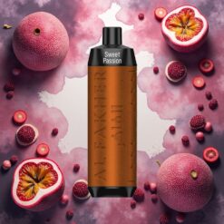 Al Fakher Crown Bar 8000 Crystal Disposable Vape Søt Pasjonsfrukt – 18ml e-Liquid, 8000 Puffs