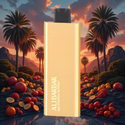 Alibarbar Pandora 7000 Puffs Disposable Vape California Sunset (17 ml, 1.0 Ω)