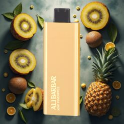 Alibarbar Pandora 7000 Puffs Disposable Vape Kiwi Ananas – 17 ml, 1.0 Ω