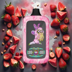 Fumot Digital Monkey Engangsdamp Jordbær Vannmelon 40000 Puffs Dual Mesh Coil