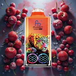 Fumot Leopard 40K Puffs Disposable Vape Kirsebær Is 5% Nikotin 700mAh