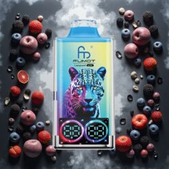 Fumot Leopard 40K Puffs Disposable Vape Svart Drage Is, 5% Nikotin, 700mAh Batteri