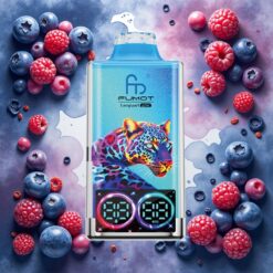 Fumot Leopard 40K Puffs Engangsdamp Blåbær Bringebær, 5% Nikotin, 700mAh Batteri