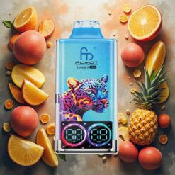 Fumot Leopard 40K Puffs Engangsdamp Fersken Mango Ananas, 5% Nikotin, Type-C-lading