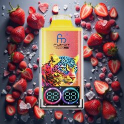 Fumot Leopard 40K Puffs Engangsvape Jordbær Is, 5% Nikotin, 700mAh Batteri