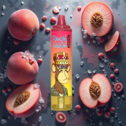 Fumot RandM Tornado 15000 Puffs 25ml USB-C Fersken Is