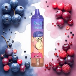 Fumot RandM Tornado 15000 Puffs Blåbær/Kirsebær/Tranebær 25ml 850mAh