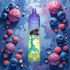 Fumot RandM Tornado 15000 Puffs Blåbær Tyggegummi 25ml 850mAh