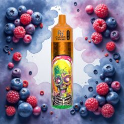 Fumot RandM Tornado 30000 Puffs Disposable Vape Blåbær Bringebær, 30mL 600mAh