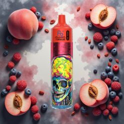 Fumot RandM Tornado 30000 Puffs Disposable Vape Fersken Bær 30mL 5%