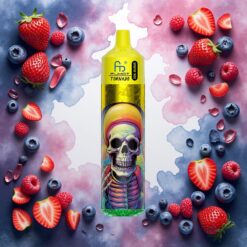 Fumot RandM Tornado 30000 Puffs Disposable Vape Jordbær Blåbær Bringebær – 30mL, 600mAh