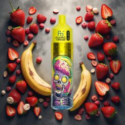 Fumot RandM Tornado 30000 Puffs Engangsvaper Banan Jordbær 30mL 5%