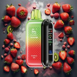 Fumot Tornado 20000 Puffs Engangs E-sigarett Jordbær Kiwi 20ml 850mAh