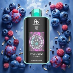 Fumot Tornado 25000 Puffs Blåbær På Is med HD-skjerm og 700mAh batteri