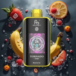 Fumot Tornado 25000 Puffs Disposable Vape Bananis med HD-skjerm og 700mAh batteri
