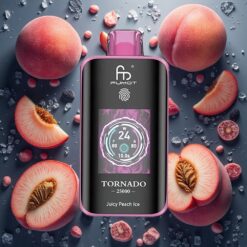 Fumot Tornado 25000 Puffs Engangsdamp Juicy Peach Is 20ml 700mAh