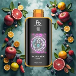 Fumot Tornado 25000 Puffs Miami Mynte HD Skjerm 700mAh