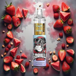 Fumot Tornado 7000 Disposable Vape Jordbær Vannmelon 14 ML E-væske 850 MAH Batteri