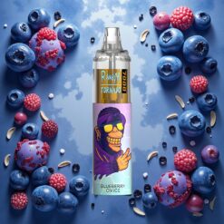 Fumot Tornado 7000 Engangsdamp Blåbær På Is 14 ML E-væske