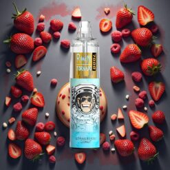 Fumot Tornado 7000 Engangsdamp Jordbær Donut, 7000 Puffs, 14 ML E-væske