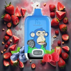 Fumot Tornado Digital Box 12000 Puffs Disposable Vape Jordbær Vannmelon 20ml E-Liquid