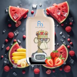 Fumot Tornado Digital Box 12000 Puffs Disposable Vape Vannmelon Is 20ml 550mAh