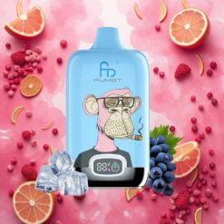 Fumot Tornado Digital Box 12000 Puffs Engangsdamper Rosa Sitronade 20ml 550mAh