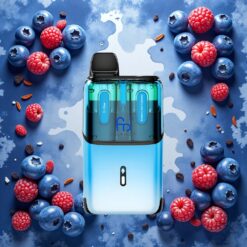 Fumot Ultra T32000 Engangsdamp 32000 puffs Blå – Blåbær sur bringebær