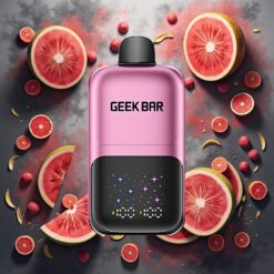 GEEK BAR 2GO 20ml 50000 Puffs To Serier Engangs Vape Pen Fersken & Vannmelon med 5% Nikotinsalt og 3-trinns Justerbar Smak/Kulhet