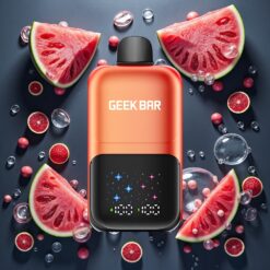 GEEK BAR 2GO 20ml 50000 Puffs To Serier Engangsvape Vannmelon Bubblegum Is med 5% Nikotinsalt og Interaktiv Stor Skjerm