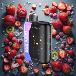 GEEK BAR Pulse X 42K Puffs Meteor Edition Jordbær Kiwi Is 820mAh Hurtiglading