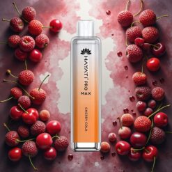 Hayati Pro Max 4000 Puffs Engangs E-sigaret Kirsebær Cola 1400mAh 10ml