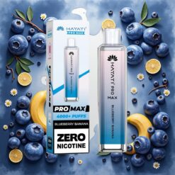 Hayati Pro Max 4000 Puffs Engangs E-sigarett Blåbær Banan 1400mAh
