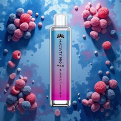 Hayati Pro Max 4000 Puffs Engangsdamp Blå Bringebær Gelébjørn med 1400mAh batteri og 2ml tank