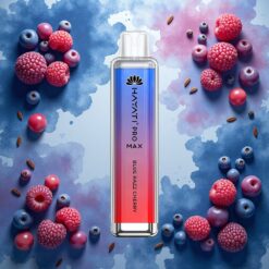 Hayati Pro Max 4000 Puffs Engangsdamp Blå Bringebær/Kirsebær med 1400mAh batteri og 2ml tank