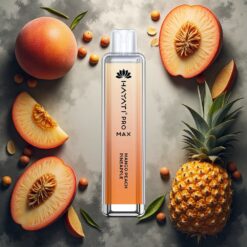 Hayati Pro Max 4000 Puffs Engangsdamp Mango Fersken Ananas, 1400mAh batteri