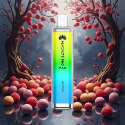 Hayati Pro Max 4000 Puffs Engangsdamp Skittles (Bringebærsmak) 1400mAh