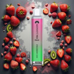 Hayati Pro Max 4000 Puffs Engangsdamp med Jordbær Kiwi, 5% Nikotin, 1400mAh