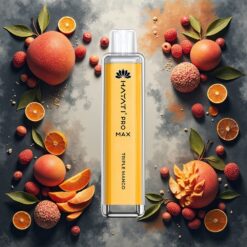 Hayati Pro Max 4000 Puffs Engangsdamp med Triple Mango 1400mAh & 10ml auto påfyll