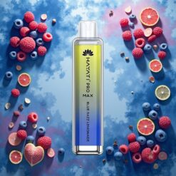 Hayati Pro Max 4000 Puffs Engangsvaper Blå Bringebær Sitronade 1400mAh