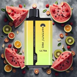 Hayati Pro Ultra 15000 Puffs Disposable Vape Vannmelon Kiwi Pasjonsfrukt – 850mAh