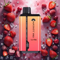 Hayati Pro Ultra 15000 Puffs Jordbær Tranebær Kirsebær-Iss 2 12ml 850mAh