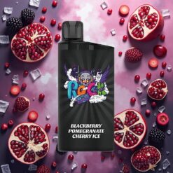 IGET Bar 3500 Puffs Engangsdamp Bjørnebær Granateple Kirsebær Is - 1400 mAh